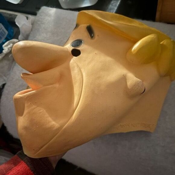 Flintstones Barney Rubble Hanna Barbera 1994 Rubber Mask - Picture 4 of 8